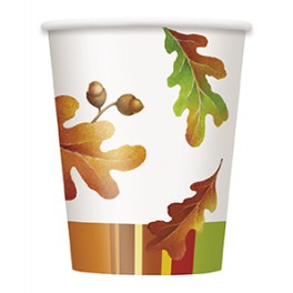 8 ACORN STRIPE 9OZ CUP