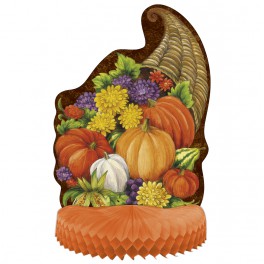 HORN OF PLENTY CENTERPIECE 14"