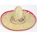 ADULT SOMBRERO W/CHECK TRIM