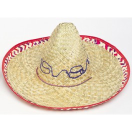 ADULT SOMBRERO W/CHECK TRIM