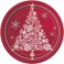 8 SPARKLE TREE 9" PLATE