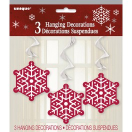 3 SPARKLE TREE HANG SWIRL-26"