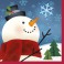 16 JOYFUL SNOWMAN BEV NAP