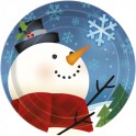 8 JOYFUL SNOWMAN 7" PLATE