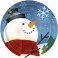 8 JOYFUL SNOWMAN 7" PLATE