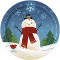 8 JOYFUL SNOWMAN 9" PLATE