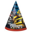 8 TRANSFORMERS PARTY HATS