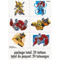 4 TRANSFORMERS TATTOO SHEETS