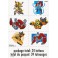 4 TRANSFORMERS TATTOO SHEETS