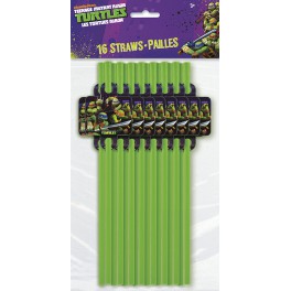 16 TMNT STRAWS