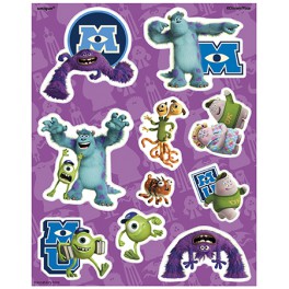 4 MONSTER UNVERSITY STICKER SH