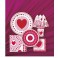 8 RADIANT HEARTS 9" PLATE
