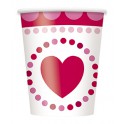 8 RADIANT HEARTS 9OZ CUPS