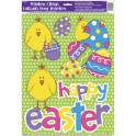BRIGHT EASTER WINDOW CLINGS