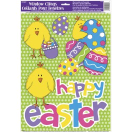 BRIGHT EASTER WINDOW CLINGS