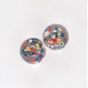 12 35MM CLEAR STARS BOUNCE BAL