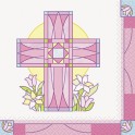 16 SACRED CROSS PINK BEV NAPS