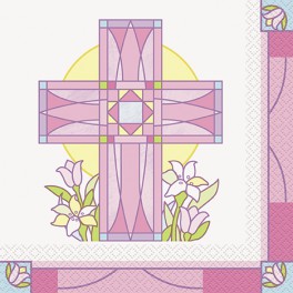 16 SACRED CROSS PINK LUNCH NAP