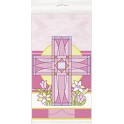 SACRED CROSS PINK TABLECOVER