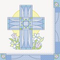 16 SACRED CROSS BLUE BEV NAPS
