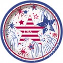 8 USA FIREWORKS 7" PLATE