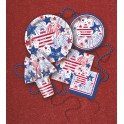 8 USA FIREWORKS 9" PLATE