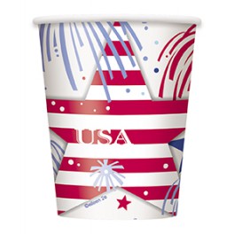 8 USA FIREWORKS 9OZ CUPS