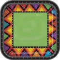 10 FIESTIVITY 7" SQR PLATES