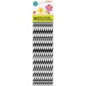10 ZEBRA STRIPE PAPER STRAWS