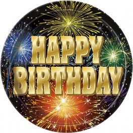 8 BDAY BURST 7" PLATES