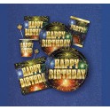 8 BDAY BURST 9" PLATES