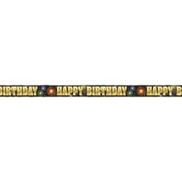 BIRTHDAY BURST FOIL BANNER