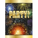 8 BIRTHDAY BURST INVITATIONS