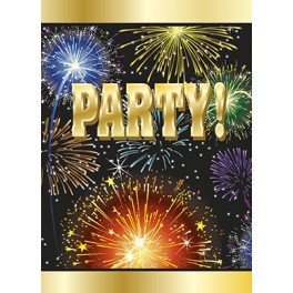 8 BIRTHDAY BURST INVITATIONS