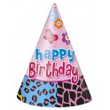 8 WILD BIRTHDAY PARTY HATS