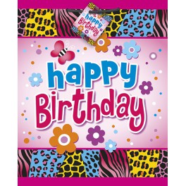 WILD BIRTHDAY GIFT BAG-MED
