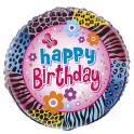 18" PKG WILD BDAY FOIL BLLN