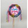 WILD BDAY DRUM PULL POP PINATA