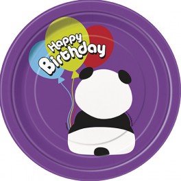 8 BDAY PANDA 7" PLATES