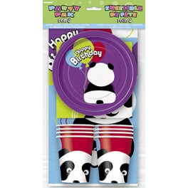 BIRTHDAY PANDA PARTY PAK FOR 8
