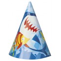 8 FIN FRIENDS PARTY HATS