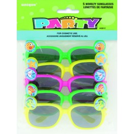 5 FIN FRIENDS NOVELTY GLASSES