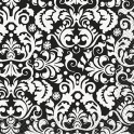 16 BLACK DAMASK BEV NAP