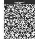 BLACK DAMASK GIFT BAG-MED