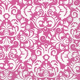 16 PINK DAMASK BEV NAP
