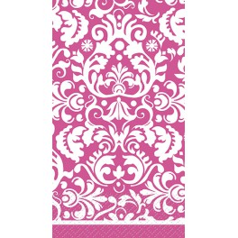16 PINK DAMASK GUEST NAP