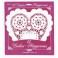 12 10'' WHITE HEART DOILIES