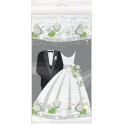 SILVER WEDDING PLSTC TBLCVR