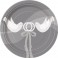 8 SILVER WEDDING 7" PLATES