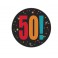 BDAY CHEER LRG BLNK BADGE-50TH